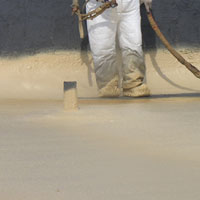 seamless, protective Lincoln foam roofing